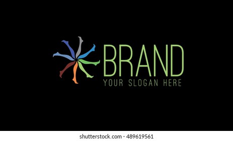 Stockings vector logo design template