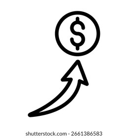 StockMarketGraph Vector Line icon Design