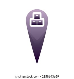 stockpile location logo gradient design template icon
