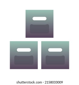 stockpile logo gradient design template icon