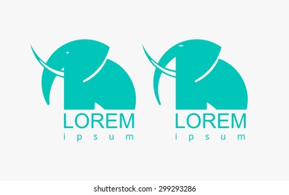 stock-vector-illustration-flat-sign-symbol-logotype-green-elephant