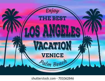 stock-vector-los-angeles-venice-palm-beach-with-colorful-sky-and-ocean