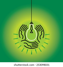 stock-vector-save-energy--by-three-hands