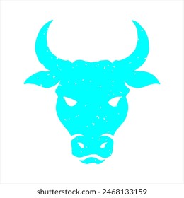 Vector con logotipo de cabeza de toro