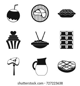 Stodge icons set. Simple set of 9 stodge vector icons for web isolated on white background