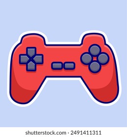 Stok Video Game Console Cartoon Vector sticker Illustration art