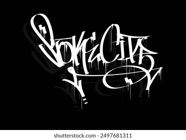 STOKE CITY graffiti tag style design