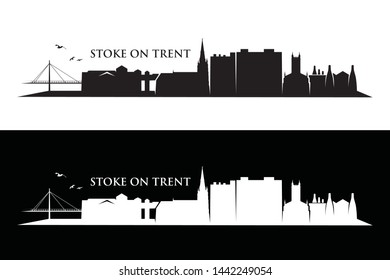 Stoke on Trent skyline - England, United Kingdom, UK, Great Britain