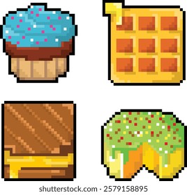 stoke vector pixel art fast food 1