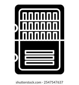 Stokes icon vector. Bottle freezer cold ion