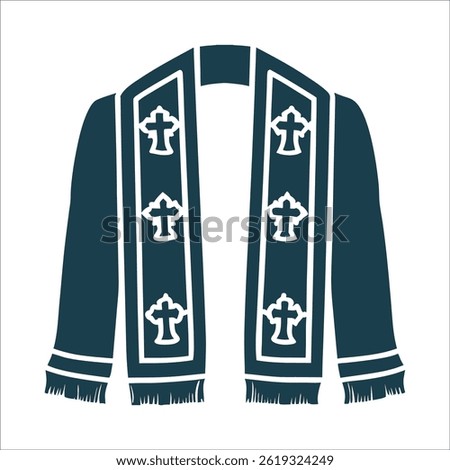 Stole Priests Vestment Long narrow strip with crosses Priest