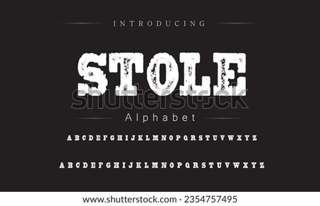 Stole Vintage Brush Script Modern Font. Retro Typeface. Vector Illustration.