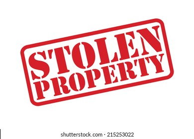 STOLEN PROPERTY Rubber Stamp vector over a white background.