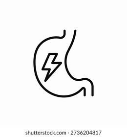 stomach aches icon sign vector