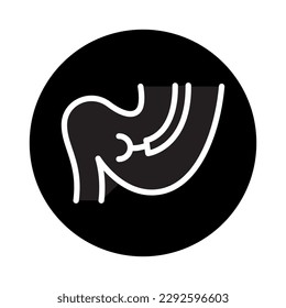 Stomach biopsy color line icon. Isolated vector element. Outline pictogram for web page, mobile app, promo