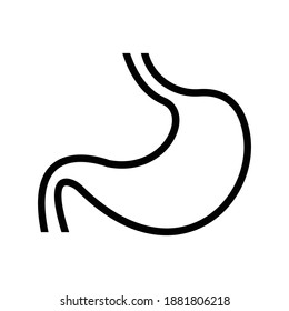stomach body healthcare icon vector