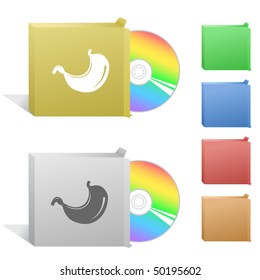 Stomach. Box with compact disc.