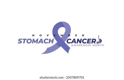 Stomach cancer awareness month. background, banner, card, poster, template. Vector illustration.