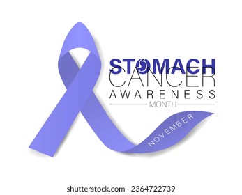 Stomach Cancer awareness month is observed every year In November. Background, banner, card, poster, template. Vector illustration.