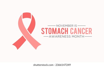 Stomach Cancer Awareness Month is observed every year in november. November is Stomach Cancer Awareness Month. Vector template for banner, greeting card, poster with background. Vector illustration.