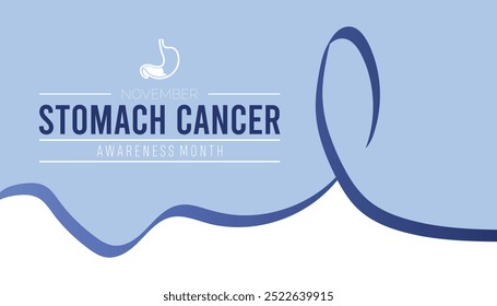 Stomach Cancer Awareness Month is observed every year on November. Medical Healthcare Awareness concept. background, placard, banner template Vector illustration design.