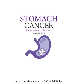 Stomach Cancer Awareness Month. Vector illustration