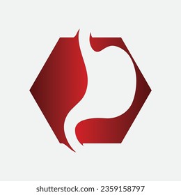 Stomach care and health logo illustration
