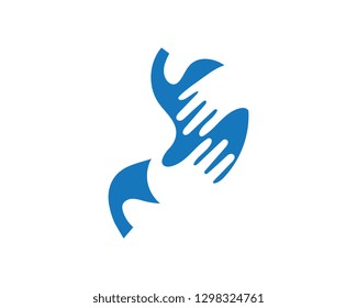 stomach care icon designs concept vector illustration