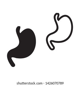stomach care icon designs concept vector illustration