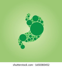 stomach care icon designs concept vector illustration