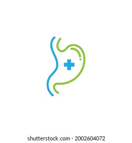 diseño de icono de cuidado de estómago