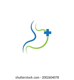 diseño de icono de cuidado de estómago