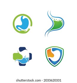 stomach care icon designs concept vector illustration