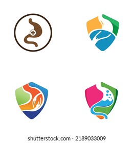 stomach care icon designs concept vector illustration