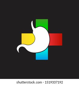 Stomach Care Logo Design Template, Element Design - Vector 