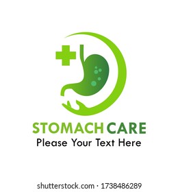 Stomach care logo design template illsutration
