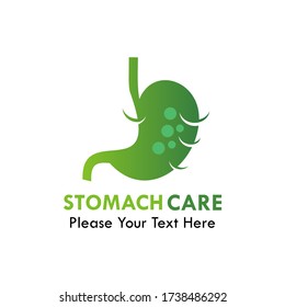 Stomach care logo design template illsutration
