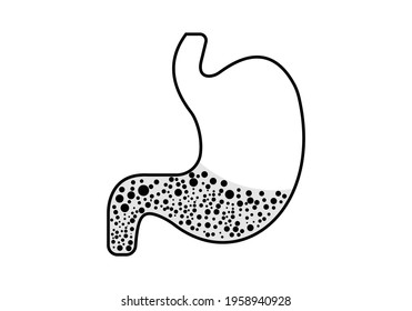 Stomach Care Logo Design Template Vector, Creative Symbol, Icon