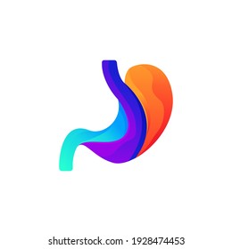 stomach care logo design vector illustration