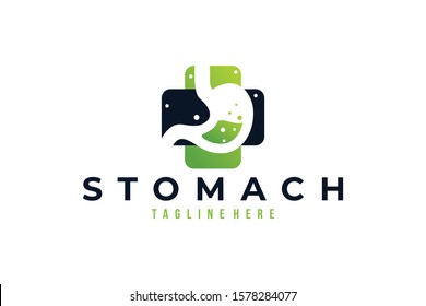 stomach care logo icon vector isolated