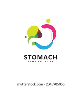 stomach care logo icon vector 