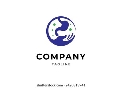 stomach care logo icon vector design isolated