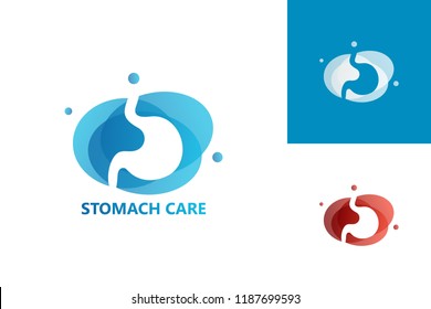 Stomach Care Logo Template Design Vector, Emblem, Design Concept, Creative Symbol, Icon