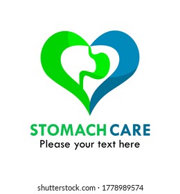 Stomach care logo template illustration. suitable for medical