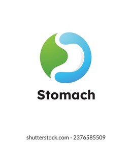 Plantilla de diseño de vectores con el logotipo Stomach Care, símbolo de estómago creativo
