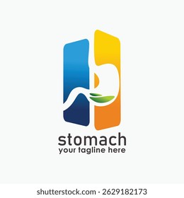 Stomach Care Logo Vector Design Template Creative stomach Symbol