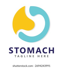 Logotipo de cuidado del estómago Vector de diseño de Plantilla símbolo de estómago creativo