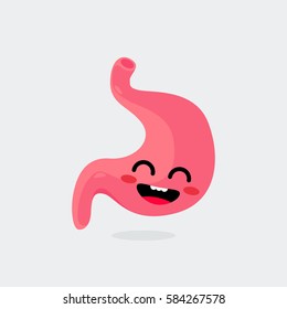 Stomach character vector illustration