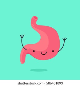 Stomach character vector illustration