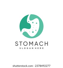 Stomach design element icon vector with creative modern concept